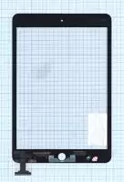 Сенсорное стекло (тачскрин) для планшета Apple iPad Mini 2 (retina) (A1432 A1454 A1455), черное (OEM)