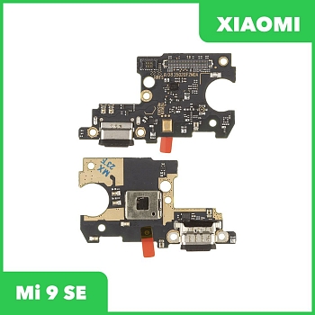 Системный разъем (разъем зарядки) для Xiaomi Mi 9 SE (M1903F2G), микрофон