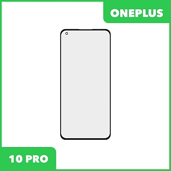 Стекло + OCA плёнка для переклейки OnePlus 10 PRO (черный)