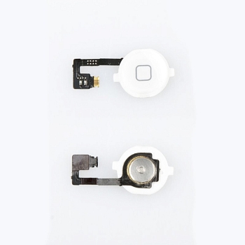Шлейф FLC IPhone 4G с кнопкой Home (белый)