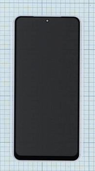 Защитное стекло Privacy "Анти-шпион" для Xiaomi Redmi Note 10, Note 10S, черное
