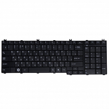 Клавиатура для ноутбука Toshiba Satellite C650, C660, L650, L670, L750, L750D, L755, L775, черная
