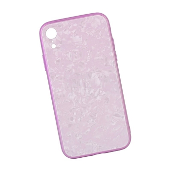 Чехол для Apple iPhone XR Proda Glass Case стеклянный, розовый